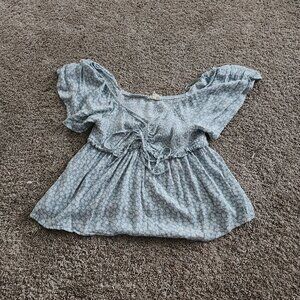 143 Story by Line Up Flowy Tie Blouse